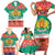 Bulgaria Christmas Family Matching Short Sleeve Bodycon Dress and Hawaiian Shirt Coat Of Arms Vesela Koleda - Wonder Print Shop