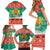 Bulgaria Christmas Family Matching Short Sleeve Bodycon Dress and Hawaiian Shirt Coat Of Arms Vesela Koleda - Wonder Print Shop