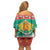 Bulgaria Christmas Off Shoulder Short Dress Coat Of Arms Vesela Koleda - Wonder Print Shop