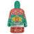 Bulgaria Christmas Wearable Blanket Hoodie Coat Of Arms Vesela Koleda