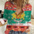 Bulgaria Christmas Women Casual Shirt Coat Of Arms Vesela Koleda - Wonder Print Shop