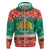 Bulgaria Christmas Zip Hoodie Coat Of Arms Vesela Koleda - Wonder Print Shop