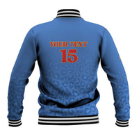 Custom DR Congo Football Baseball Jacket Go Champions Leopards - Blue - Wonder Print Shop