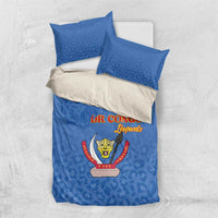 DR Congo Football Bedding Set Go Champions Leopards - Blue - Wonder Print Shop