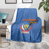 DR Congo Football Blanket Go Champions Leopards - Blue - Wonder Print Shop