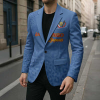 Custom DR Congo Football Blazer Go Champions Leopards - Blue - Wonder Print Shop
