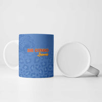 Custom DR Congo Football Ceramic Mug Go Champions Leopards - Blue - Wonder Print Shop
