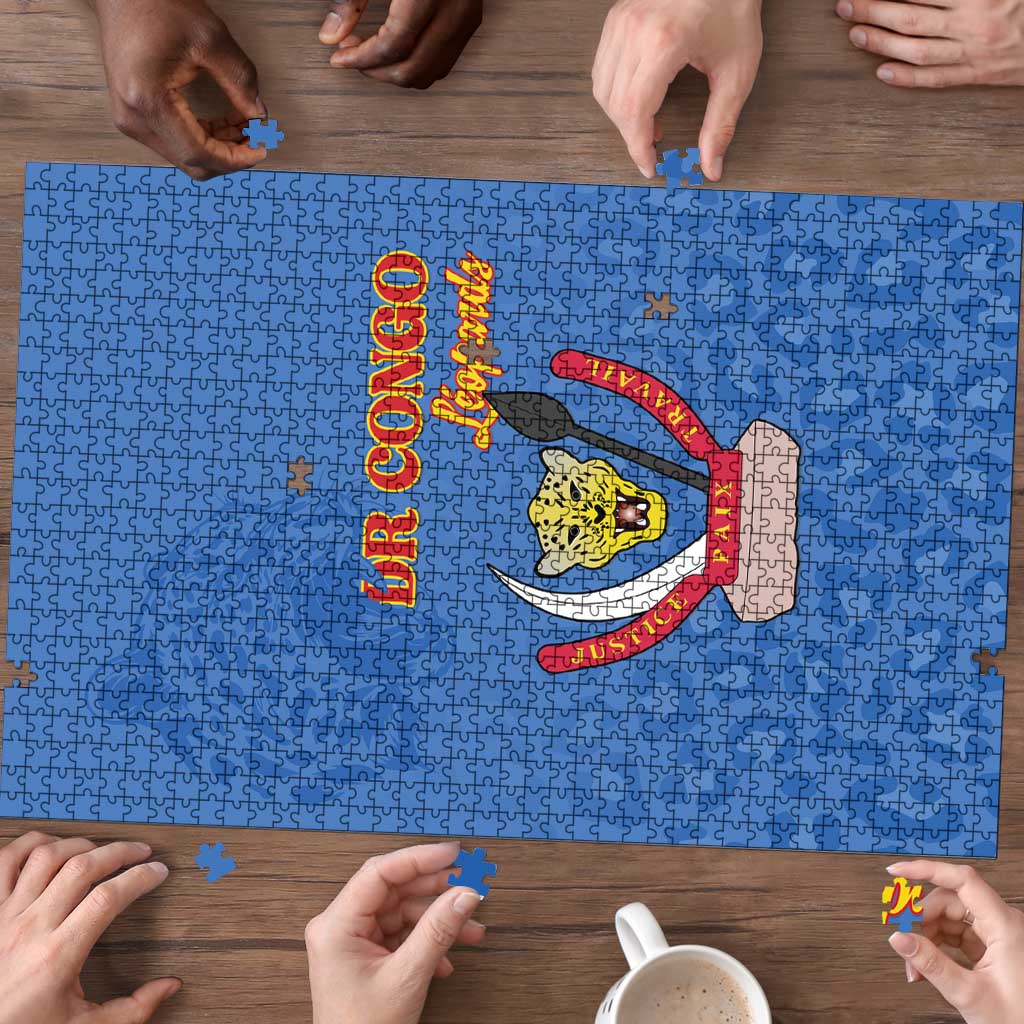 DR Congo Football Puzzle Go Champions Leopards - Blue - Wonder Print Shop