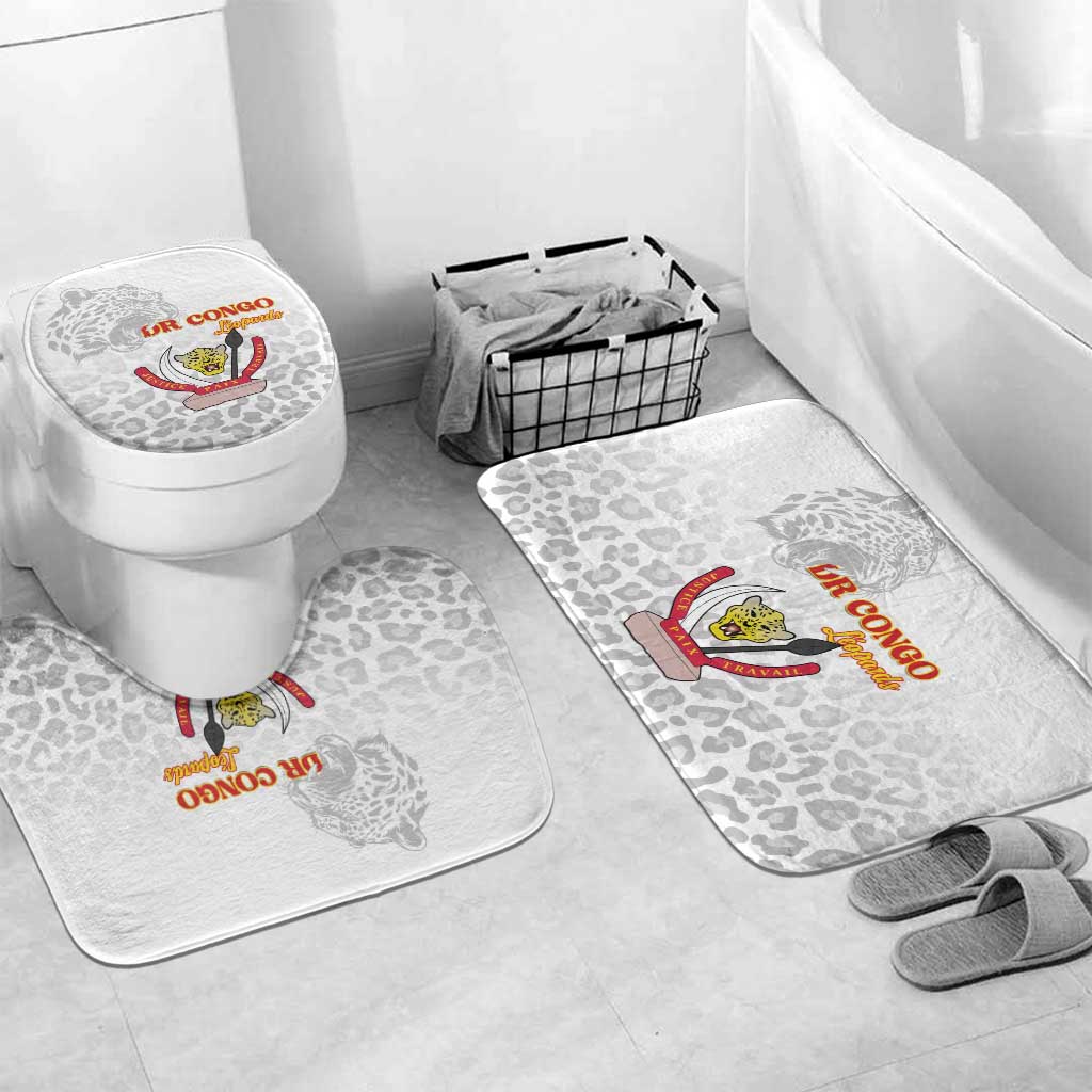 DR Congo Football Bathroom Set Go Champions Leopards - White - Wonder Print Shop
