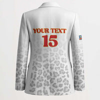 Custom DR Congo Football Blazer Go Champions Leopards - White - Wonder Print Shop