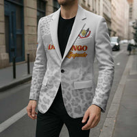 Custom DR Congo Football Blazer Go Champions Leopards - White - Wonder Print Shop