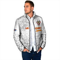 Custom DR Congo Football Padded Jacket Go Champions Leopards - White - Wonder Print Shop