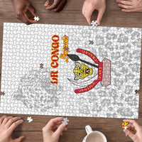 DR Congo Football Puzzle Go Champions Leopards - White - Wonder Print Shop
