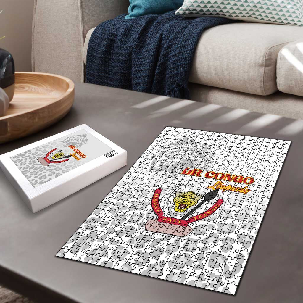 DR Congo Football Puzzle Go Champions Leopards - White - Wonder Print Shop