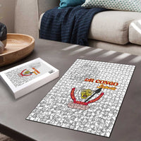 DR Congo Football Puzzle Go Champions Leopards - White - Wonder Print Shop