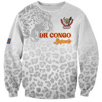 Custom DR Congo Football Sweatshirt Go Champions Leopards - White - Wonder Print Shop