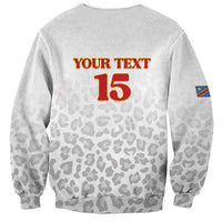 Custom DR Congo Football Sweatshirt Go Champions Leopards - White - Wonder Print Shop