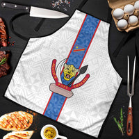 DR Congo Football Apron Leopards Mix Kuba Raffia Pattern - Wonder Print Shop