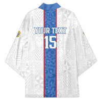 Custom DR Congo Football Kimono Leopards Mix Kuba Raffia Pattern - Wonder Print Shop