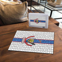 DR Congo Football Puzzle Leopards Mix Kuba Raffia Pattern - Wonder Print Shop
