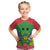 Personalised Sao Tome and Principe Kid T Shirt Coat Of Arms With Porcelana Rose - Wonder Print Shop