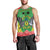 Personalised Sao Tome and Principe Men Tank Top Coat Of Arms With Porcelana Rose