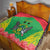 Personalised Sao Tome and Principe Quilt Coat Of Arms With Porcelana Rose - Wonder Print Shop