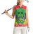 Personalised Sao Tome and Principe Women Sleeveless Polo Shirt Coat Of Arms With Porcelana Rose - Wonder Print Shop