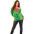 Custom Sao Tome and Principe Football Off Shoulder Sweater Go Champions - Green Ver