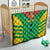 Custom Sao Tome and Principe Football Quilt Go Champions - Green Ver - Wonder Print Shop