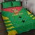 Custom Sao Tome and Principe Football Quilt Bed Set Go Champions - Green Ver - Wonder Print Shop