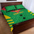 Custom Sao Tome and Principe Football Quilt Bed Set Go Champions - Green Ver - Wonder Print Shop