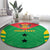 Custom Sao Tome and Principe Football Round Carpet Go Champions - Green Ver - Wonder Print Shop