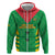 Custom Sao Tome and Principe Football Zip Hoodie Go Champions - Green Ver - Wonder Print Shop