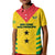 Custom Sao Tome and Principe Football Kid Polo Shirt Go Champions - Yellow Ver - Wonder Print Shop