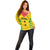 Custom Sao Tome and Principe Football Off Shoulder Sweater Go Champions - Yellow Ver