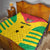 Custom Sao Tome and Principe Football Quilt Go Champions - Yellow Ver - Wonder Print Shop