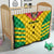 Custom Sao Tome and Principe Football Quilt Go Champions - Yellow Ver - Wonder Print Shop