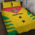 Custom Sao Tome and Principe Football Quilt Bed Set Go Champions - Yellow Ver - Wonder Print Shop