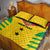 Custom Sao Tome and Principe Football Quilt Bed Set Go Champions - Yellow Ver - Wonder Print Shop