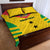 Custom Sao Tome and Principe Football Quilt Bed Set Go Champions - Yellow Ver - Wonder Print Shop