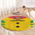 Custom Sao Tome and Principe Football Round Carpet Go Champions - Yellow Ver - Wonder Print Shop