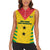 Custom Sao Tome and Principe Football Women Sleeveless Polo Shirt Go Champions - Yellow Ver - Wonder Print Shop