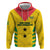 Custom Sao Tome and Principe Football Zip Hoodie Go Champions - Yellow Ver - Wonder Print Shop