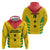 Custom Sao Tome and Principe Football Zip Hoodie Go Champions - Yellow Ver - Wonder Print Shop