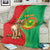 Personalised Mauritania Blanket African Wild Cat With Coat Of Arms