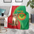 Personalised Mauritania Blanket African Wild Cat With Coat Of Arms