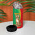 Personalised Mauritania 4 in 1 Can Cooler Tumbler African Wild Cat With Coat Of Arms