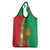 Personalised Mauritania Grocery Bag African Wild Cat With Coat Of Arms