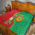 Personalised Mauritania Quilt African Wild Cat With Coat Of Arms - Wonder Print Shop